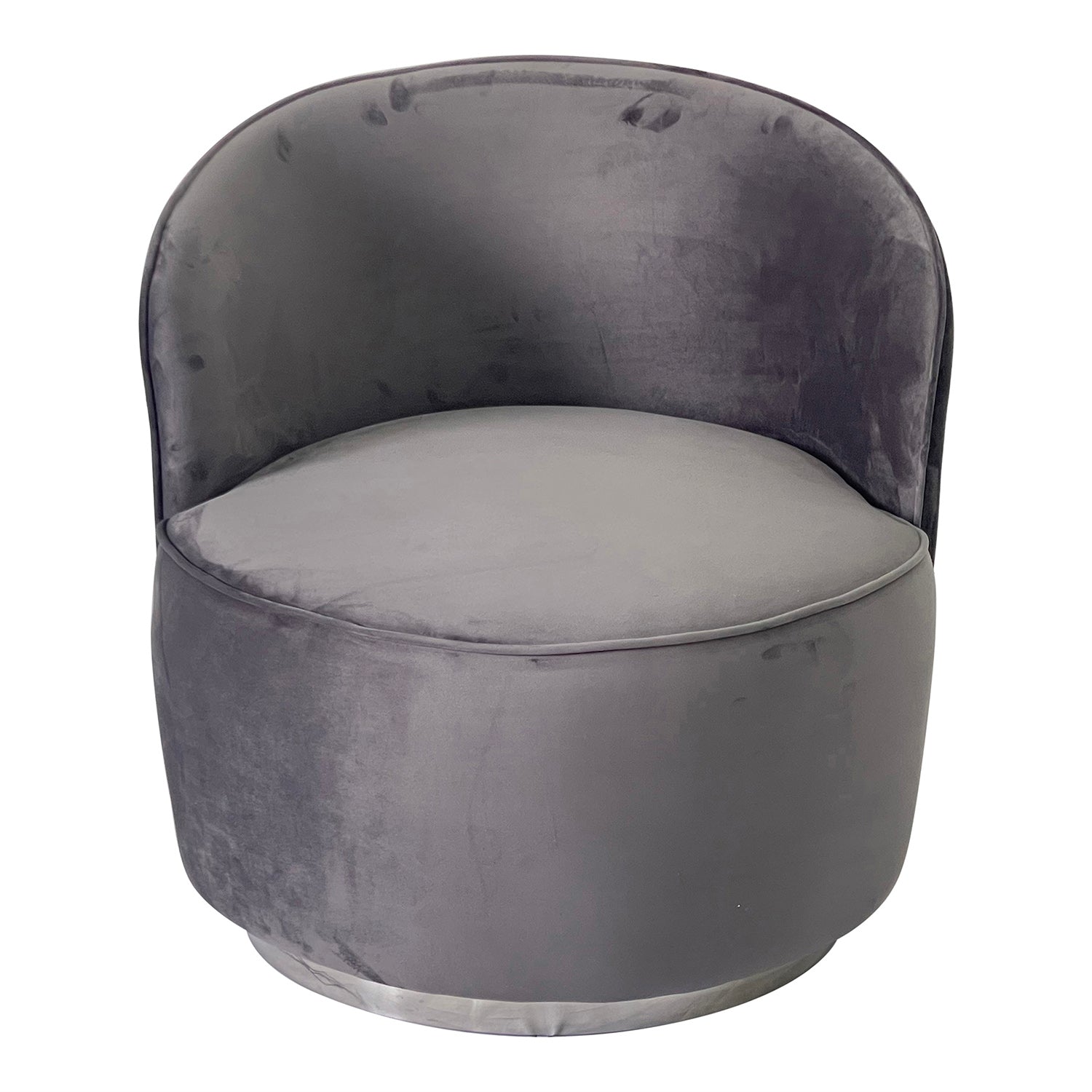 Furnings™ - Smoky Gray and Silver Sofa Chair