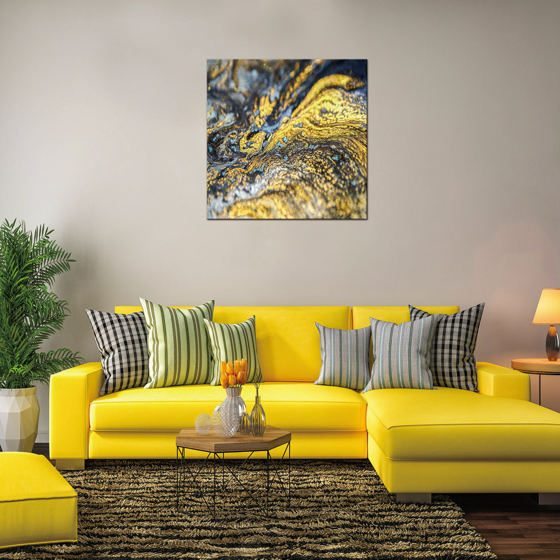 Furnings - "Spirited Abyss" Square Canvas Wall Art