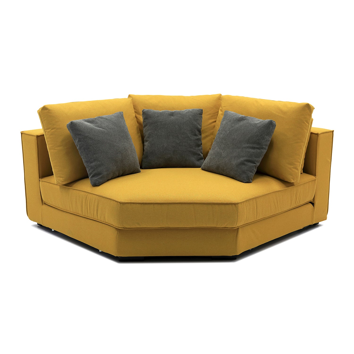 Furnings Modular Yellow Sectional Living Room Set - 6 Pcs Full Set