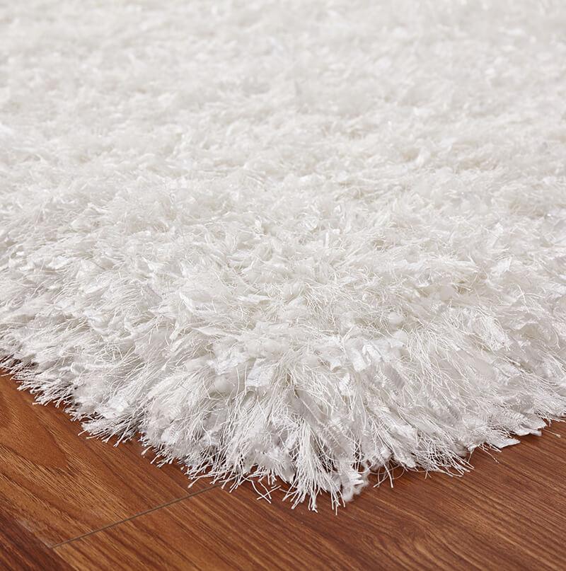 Furnings - "Coral" Shag Area Rug High Pile in Yellow