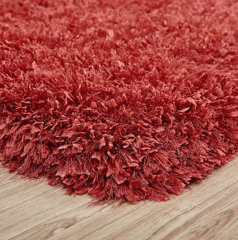 Furnings - "Coral" Shag Area Rug High Pile in Yellow