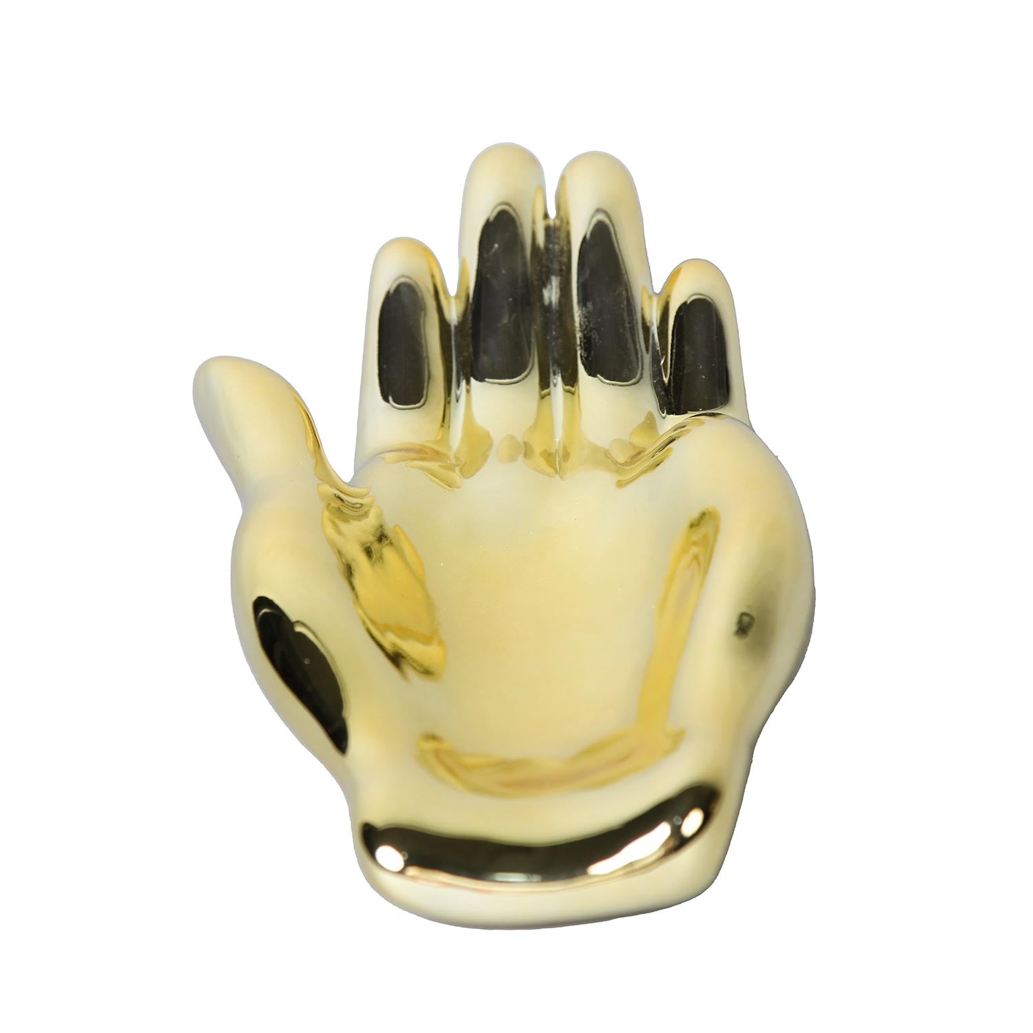 Furnings Ceramic Hand Sculpture in Gold - Functional and Decorative Piece for Your Home