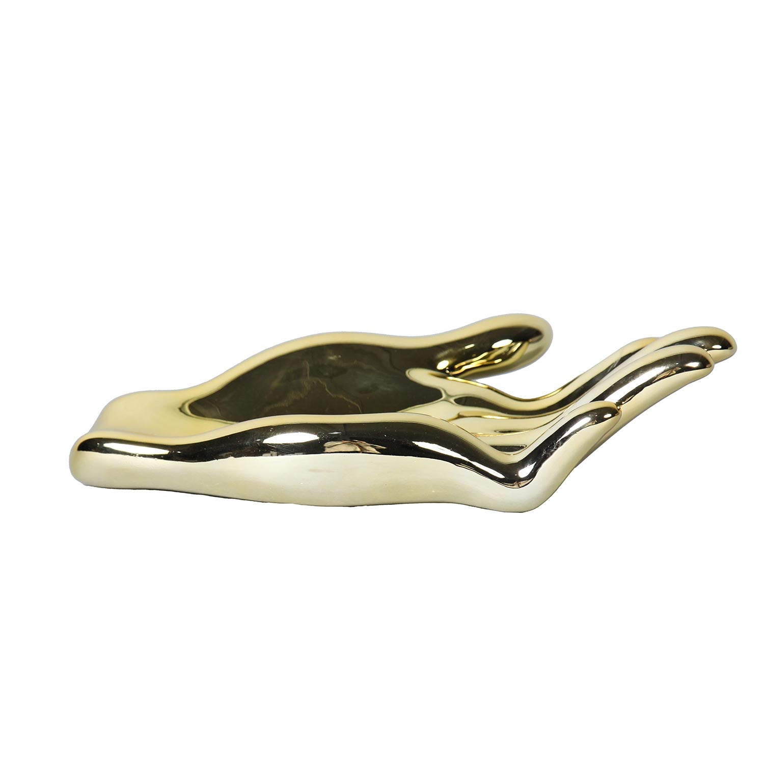 Furnings Ceramic Hand Sculpture in Gold - Functional and Decorative Piece for Your Home