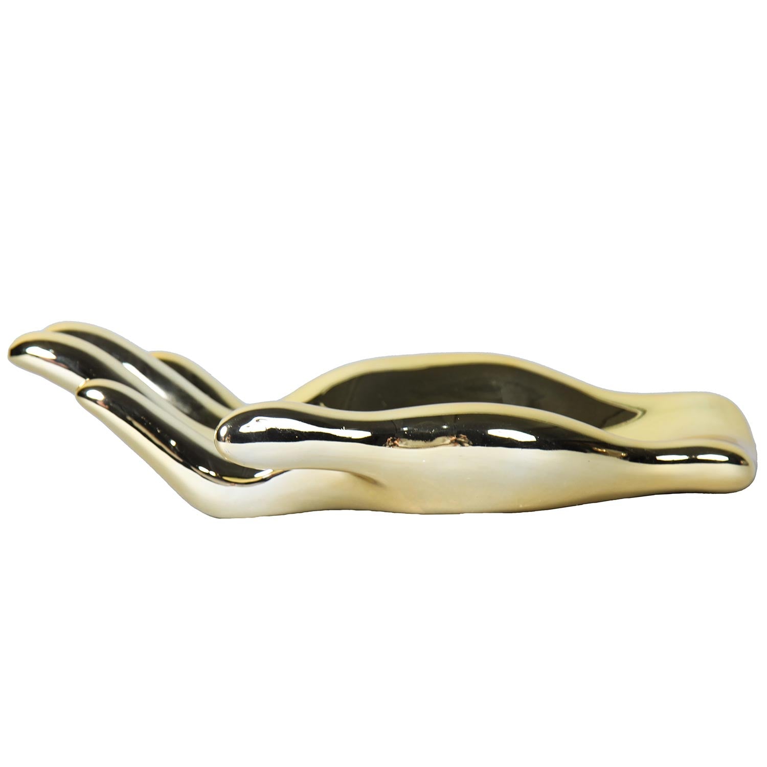 Furnings Ceramic Hand Sculpture in Gold - Functional and Decorative Piece for Your Home