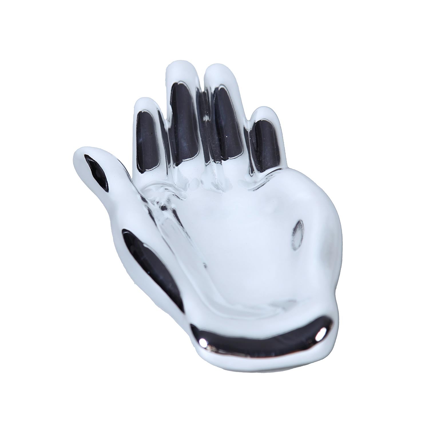 Furnings - Ceramic Hand Sculpture in Silver in Functional and Decorative Piece for Your Home