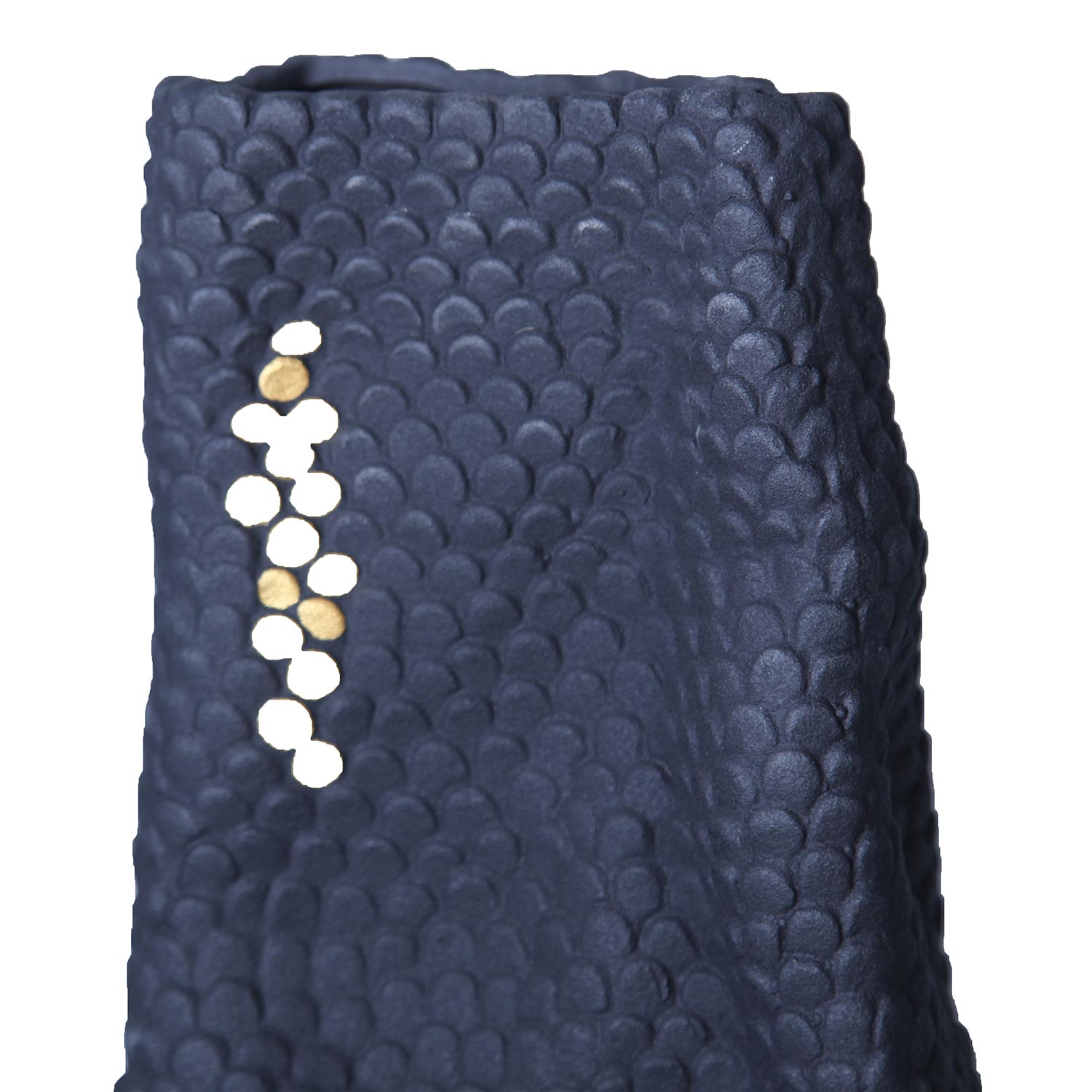 Furnings - Modern and Elegant Ceramic Black Vase with Gold Accents