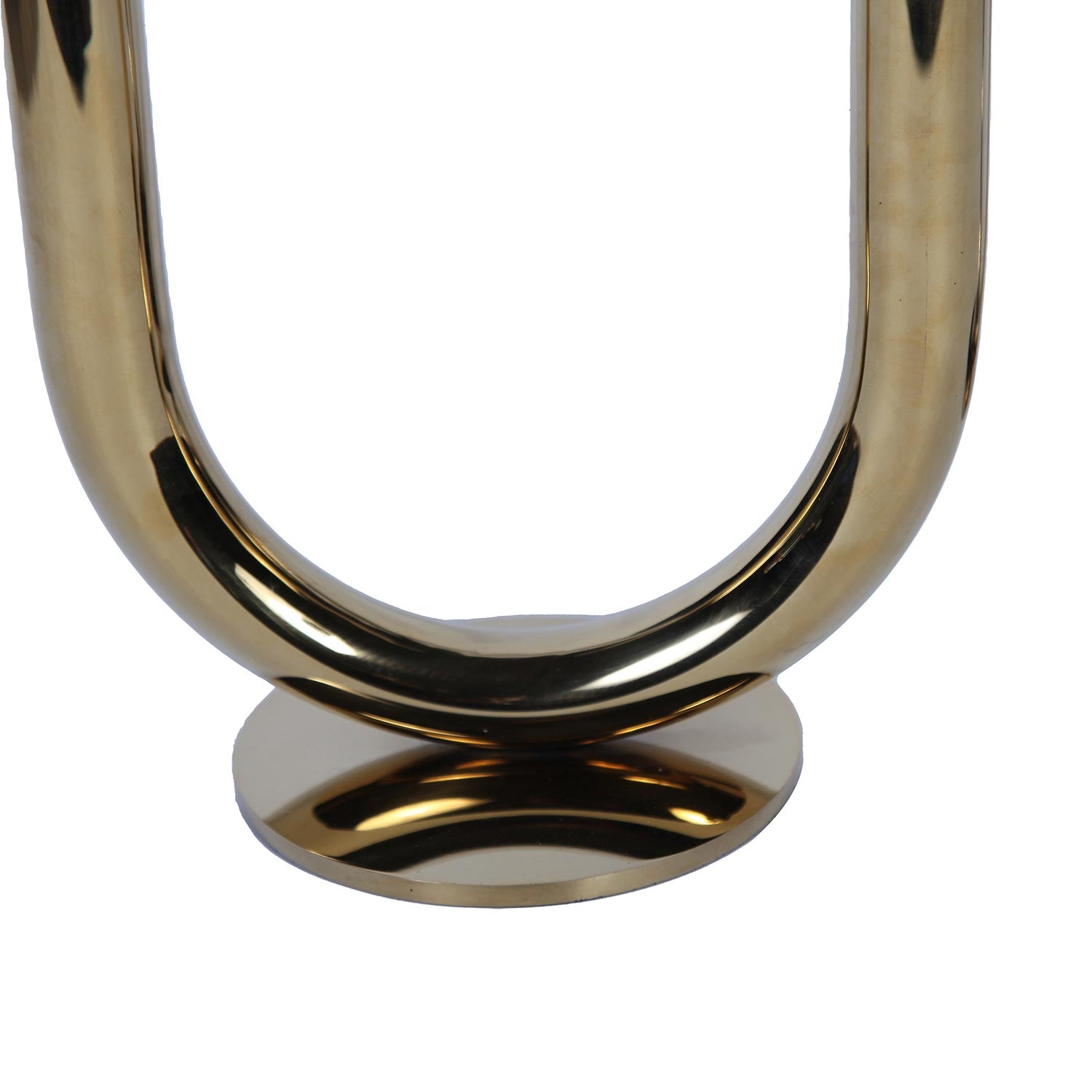 Furnings Modern U Shaped Candle Holder in Gold - Small