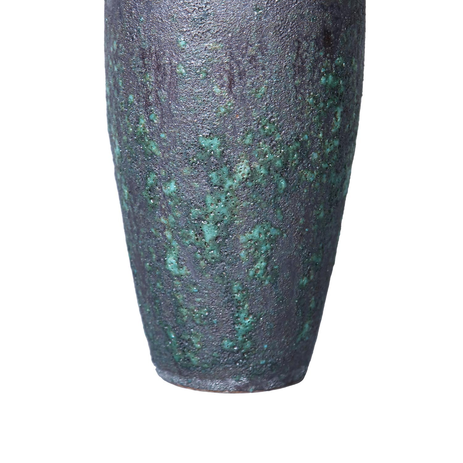 Furnings Vintage Smoke Ceramic Vase - Artisanal Piece for Your Home - Round