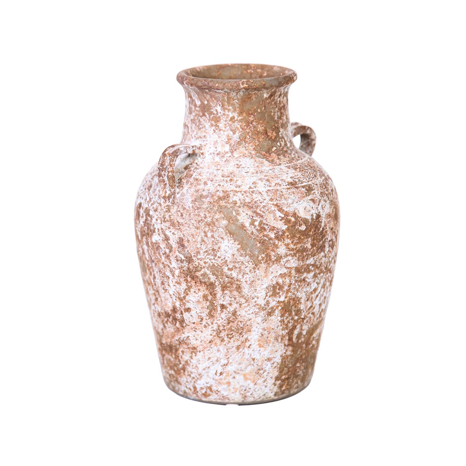 Furnings - Artisan Ceramic Aged Terracotta Vase in Country Charm for Your Home