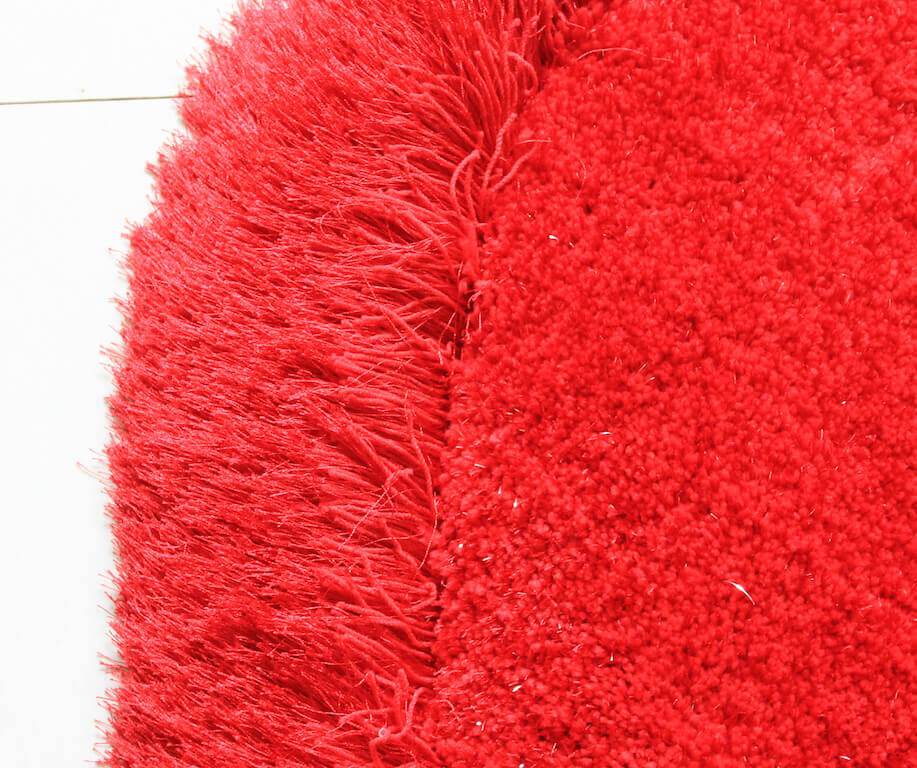 Furnings - Red Double Heart Decorative Area Rug