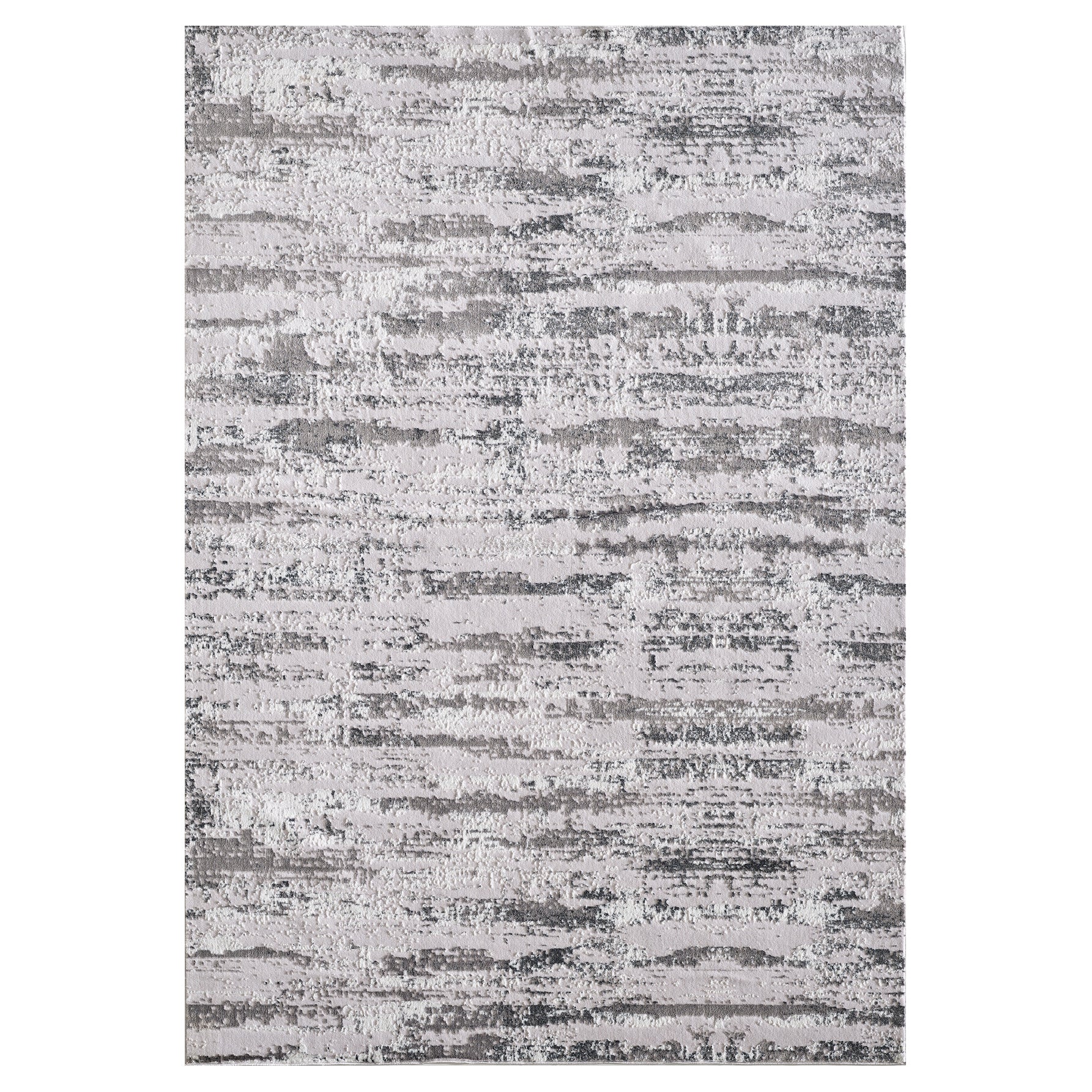 Furnings - Milano Washable Manhattan Silver Woven Area Rug