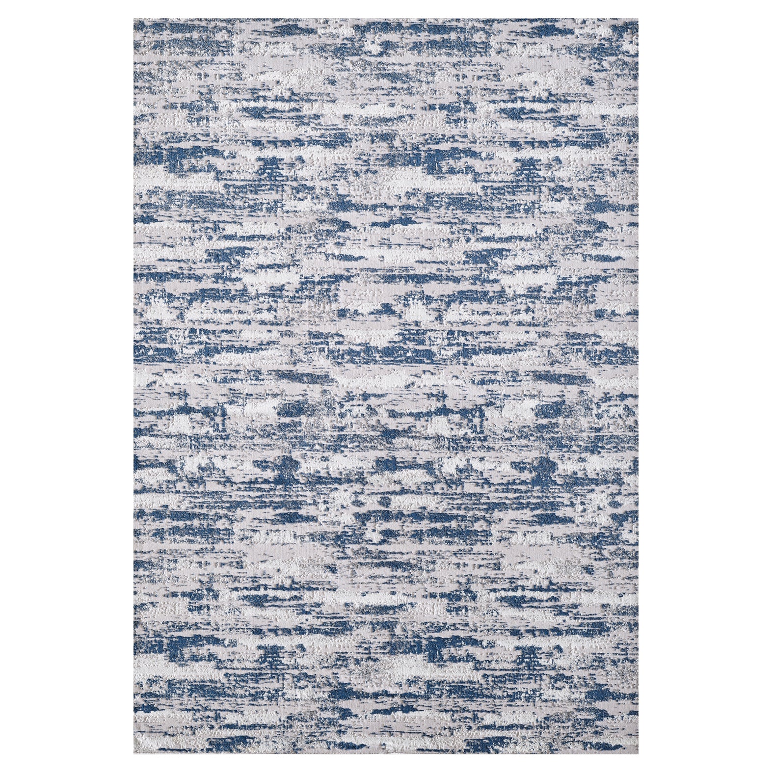 Furnings - Milano Washable Nautical Navy Blue Woven Area Rug