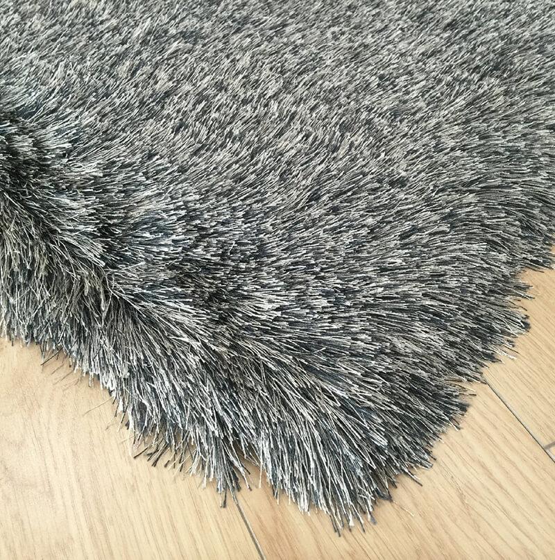 Furnings - Fancy Collection Solid White Shag Area Rug