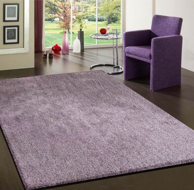 Furnings - Lavender Shag Area Rug Fancy Collection