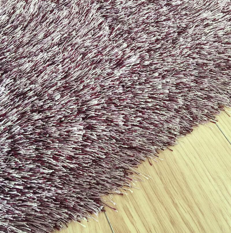 Furnings Lavender Shag Area Rug Fancy Collection - 7'L x 5'W x 1"H