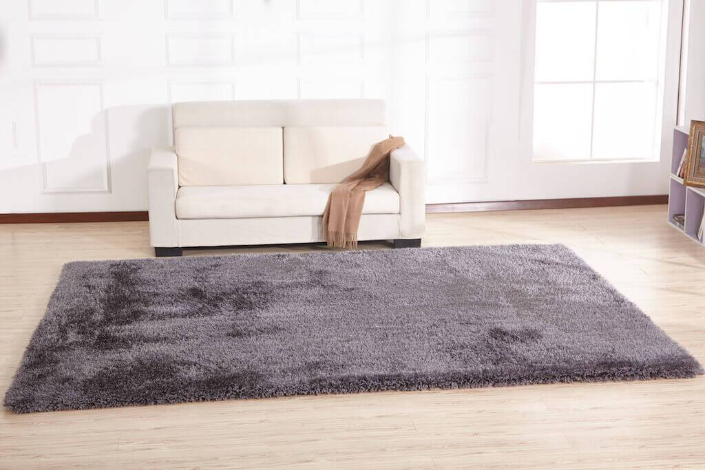 Furnings Chubby Gray Area Rug - 7'L x 5'W x 1"H