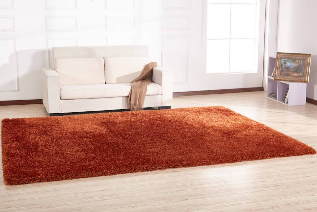 Furnings Chubby Rust Area Rug - 7'L x 5'W x 1"H