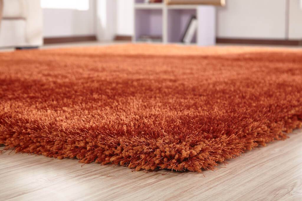 Furnings Chubby Rust Area Rug - 7'L x 5'W x 1"H