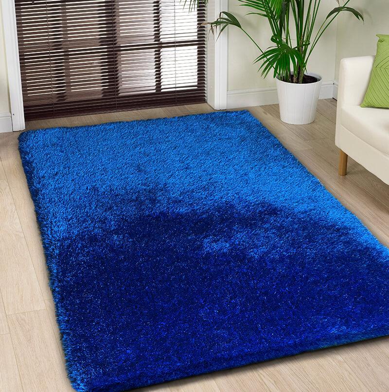 Furnings Chubby Blue Area Rug - 7'L x 5'W x 1"H