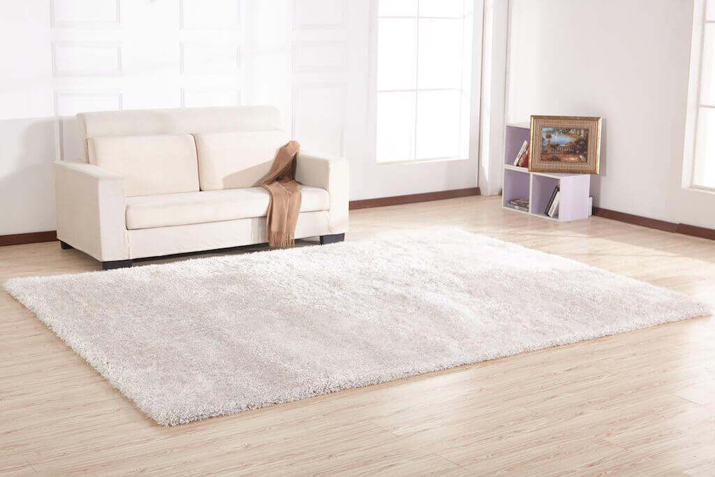 Furnings Chubby White Area Rug - 7'L x 5'W x 1"H