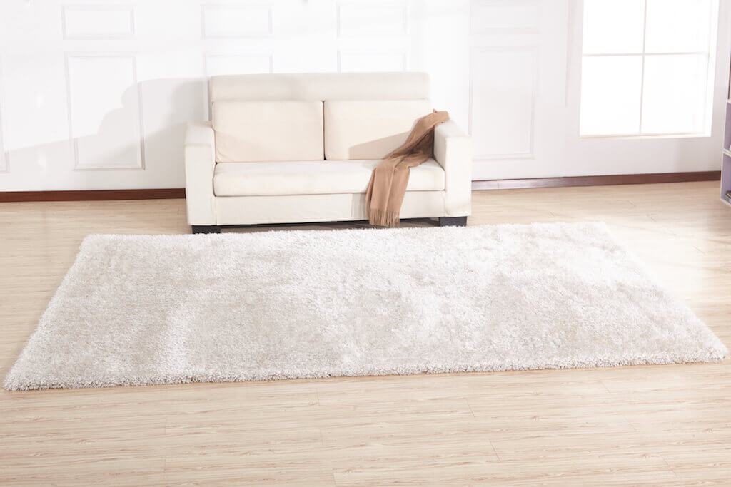 Furnings Chubby White Area Rug - 7'L x 5'W x 1"H