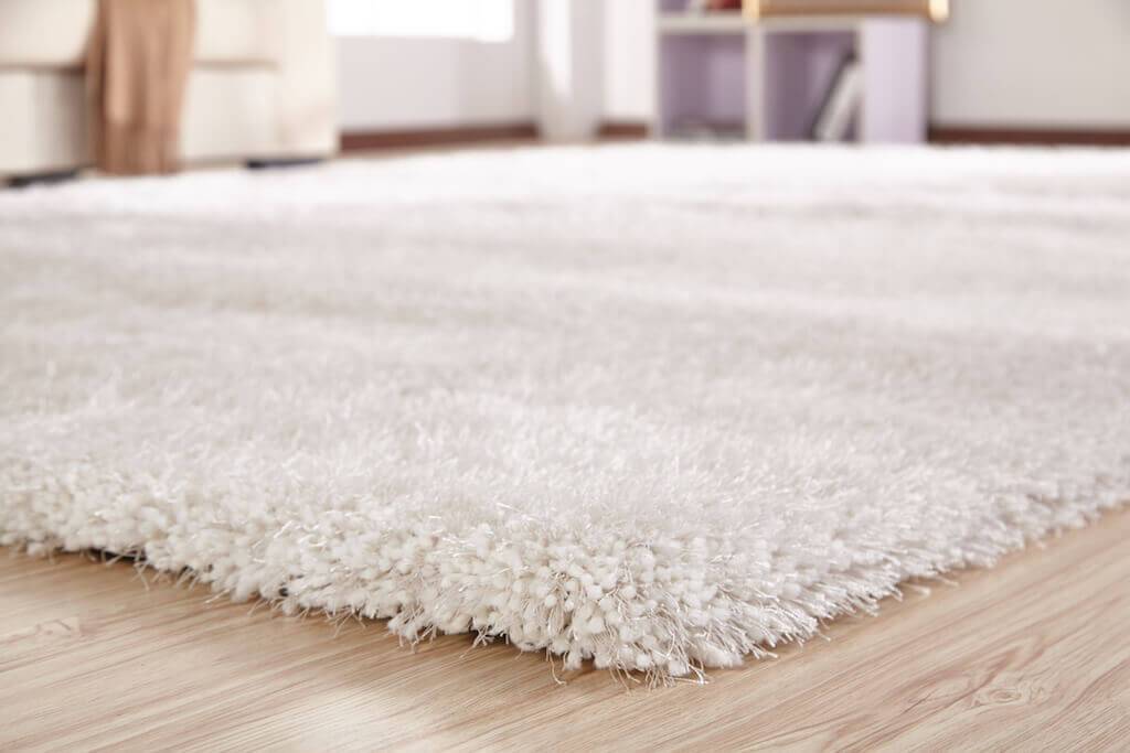 Furnings Chubby White Area Rug - 7'L x 5'W x 1"H