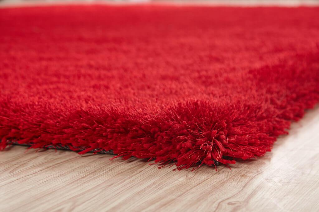 Furnings Chubby Red Area Rug - 7'L x 5'W x 1"H