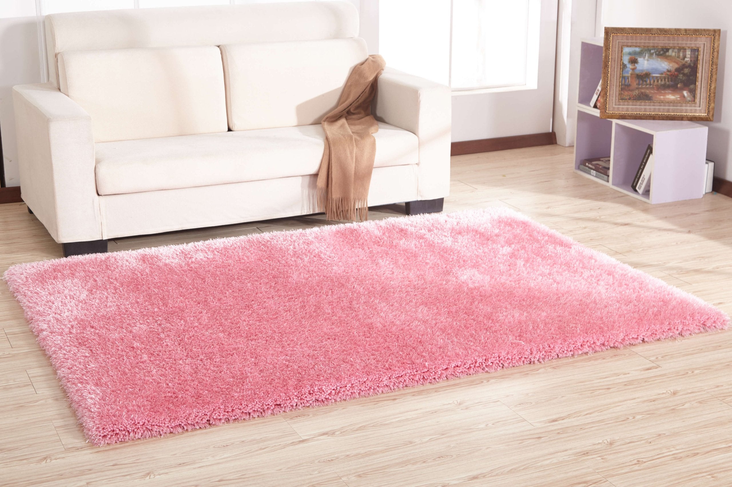 Furnings Chubby Pink Area Rug - 7'L x 5'W x 1"H