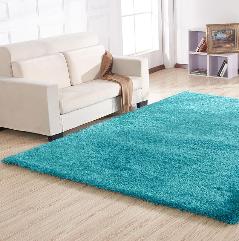 Furnings Chubby Turquoise Area Rug - 7'L x 5'W x 1"H