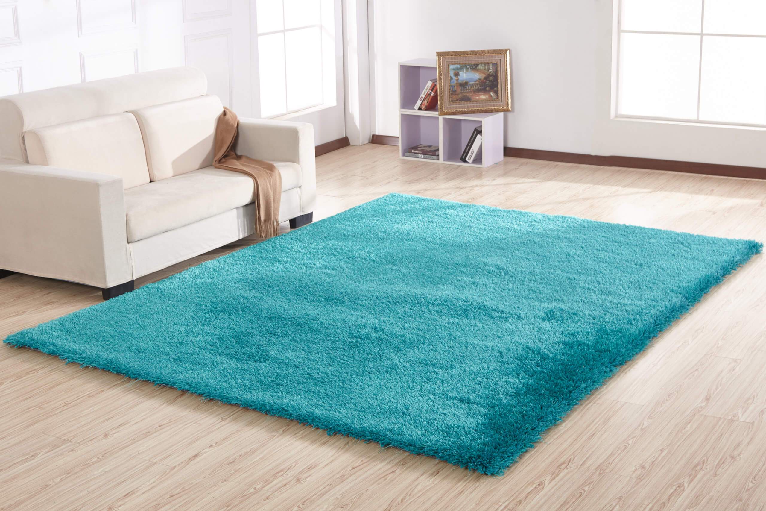 Furnings Chubby Turquoise Area Rug - 7'L x 5'W x 1"H