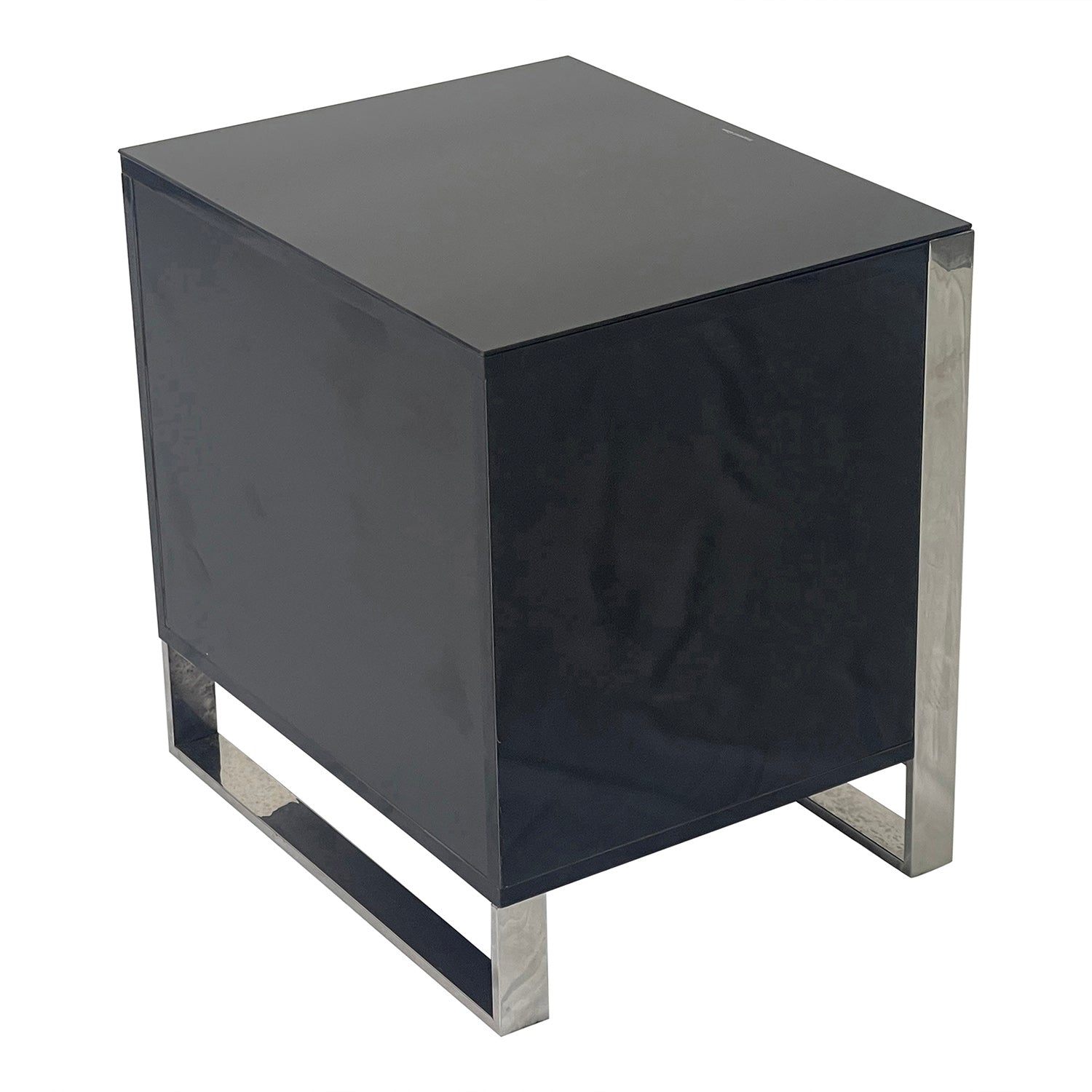 Furnings Black and Silver End Table