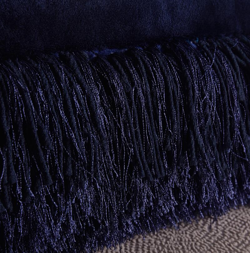 Furnings - Decorative Shaggy Pillow in Blue