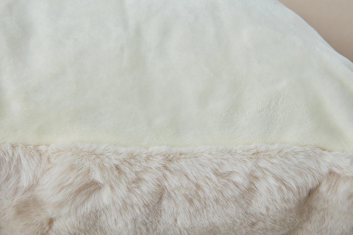 Furnings - Agnes Luxury Beige Chinchilla Faux Fur Pillow