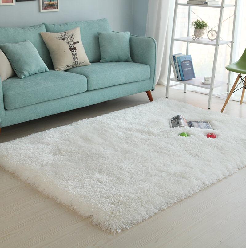 Furnings - Snow White Long Pile Shaggy Area Rug