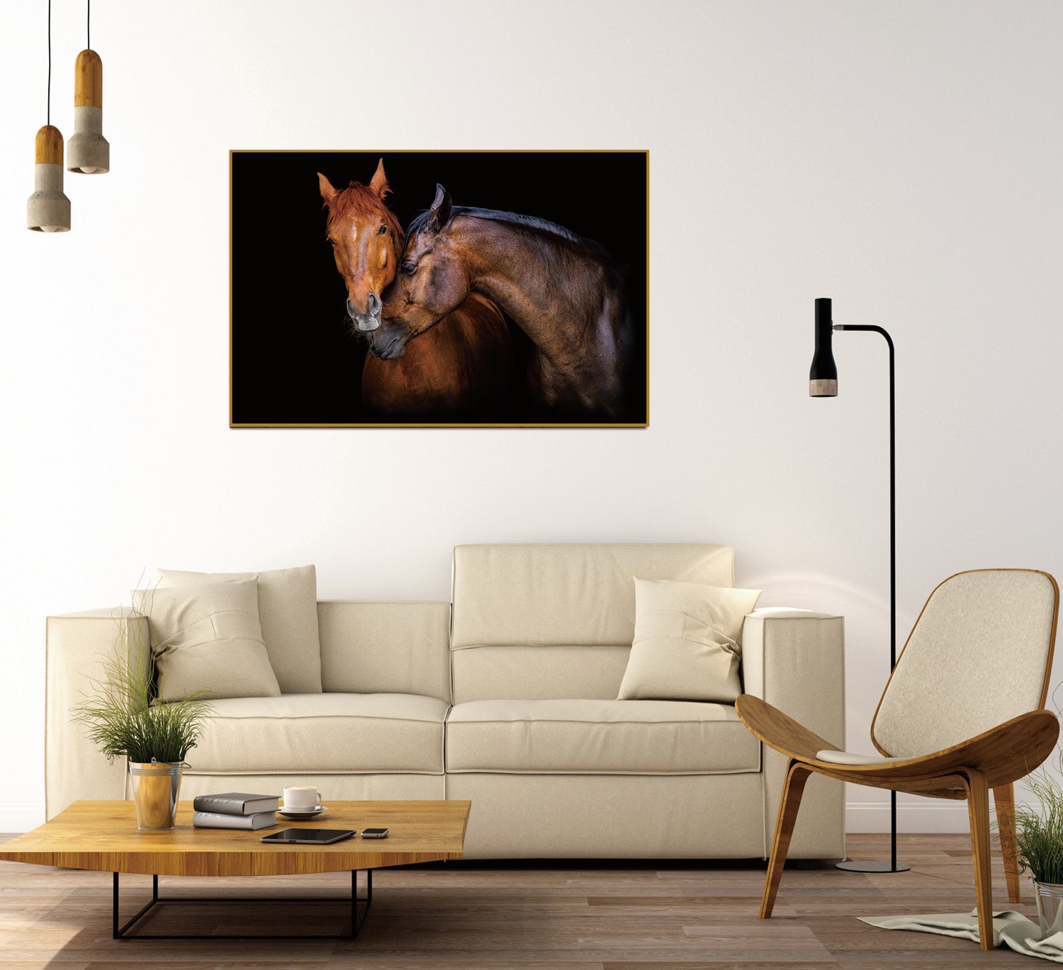 Furnings - Wild Horses Acrylic Print Unframed Wall Art