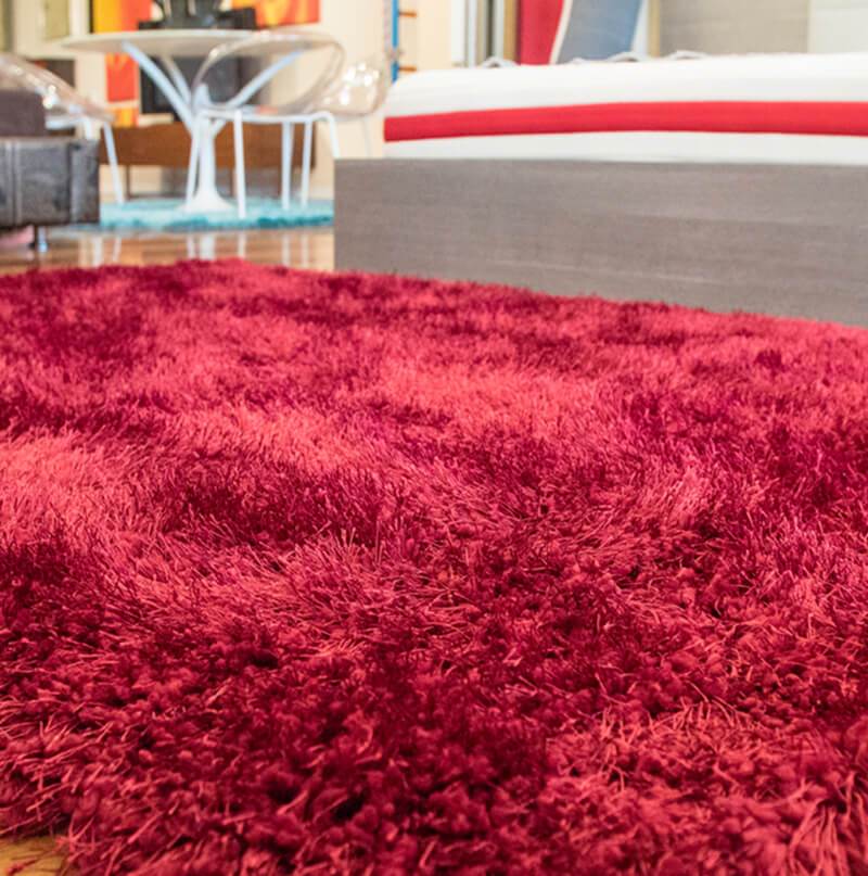 Furnings - Chubby Burgundy Area Rug (8-ft x 11-ft)