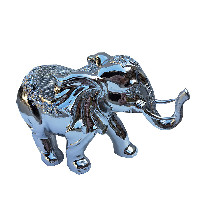 Furnings - Ambrose Chrome Plated Elephant (12" x 6" x 7.5")