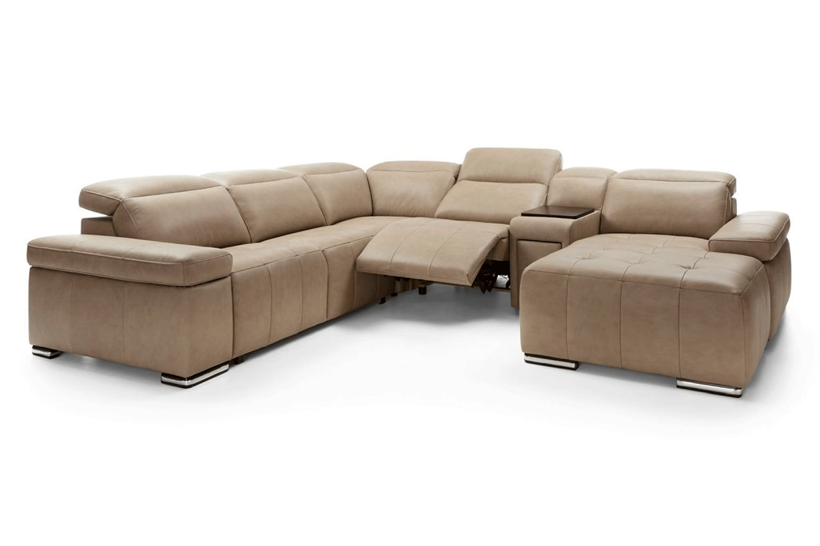 Gala - Domo Sectional With Bar, Recliner and Storage