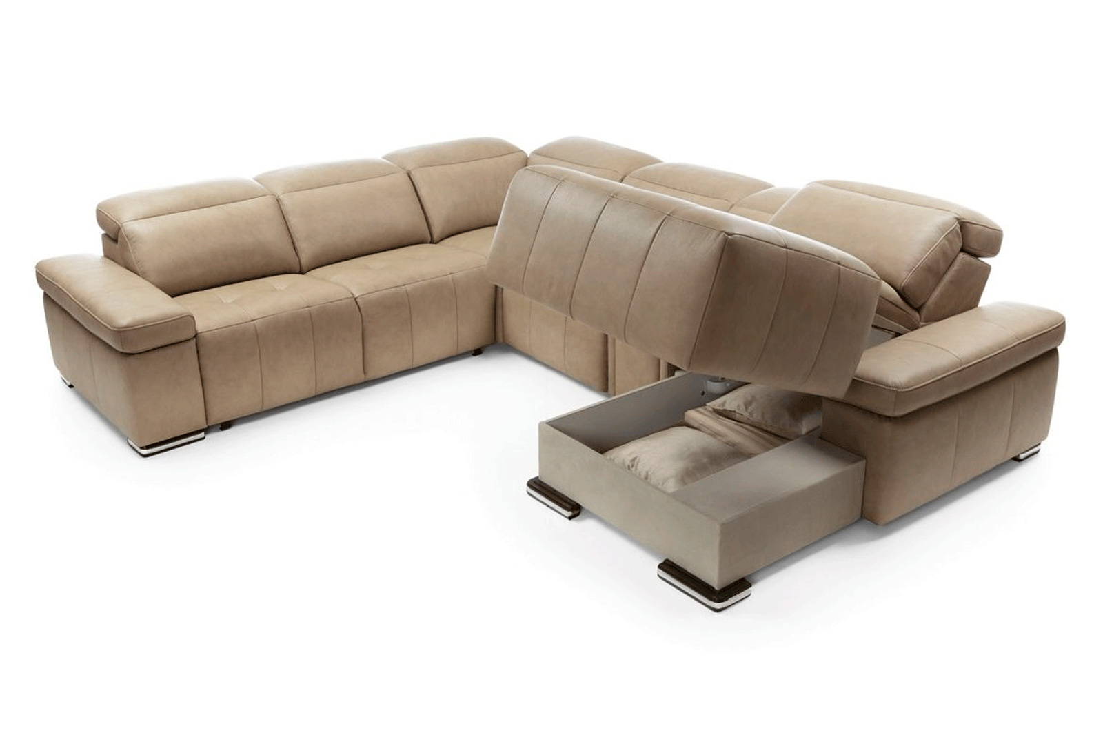 Gala - Domo Sectional With Bar, Recliner and Storage