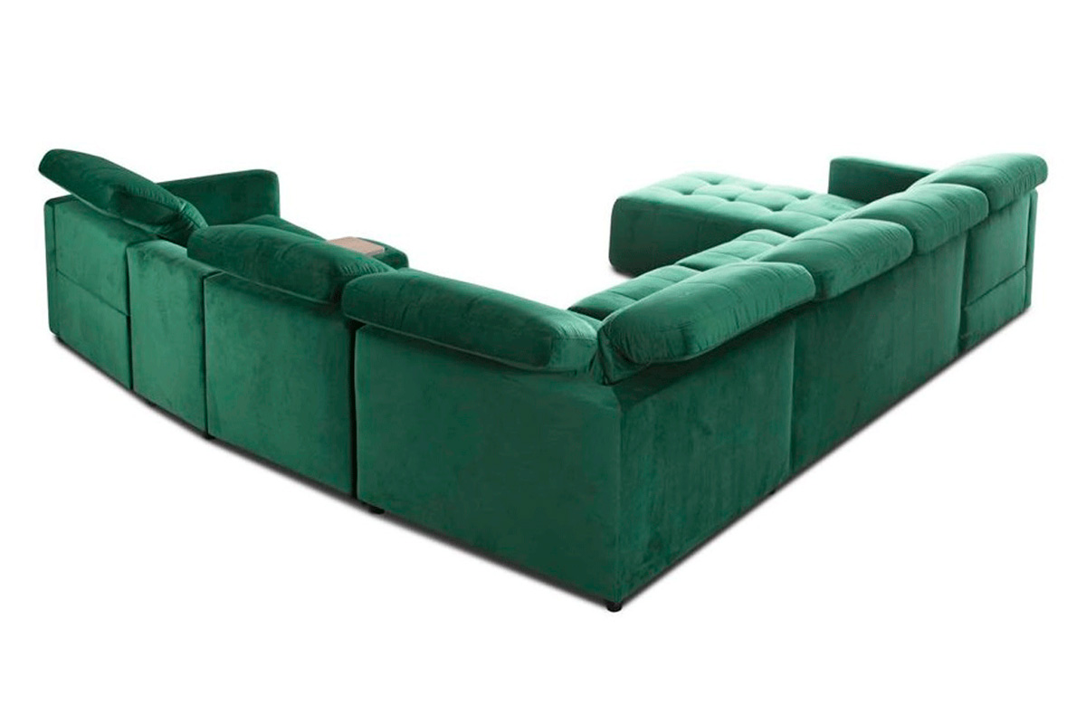 Gala - Cantana Sectional with Bed and Recliner