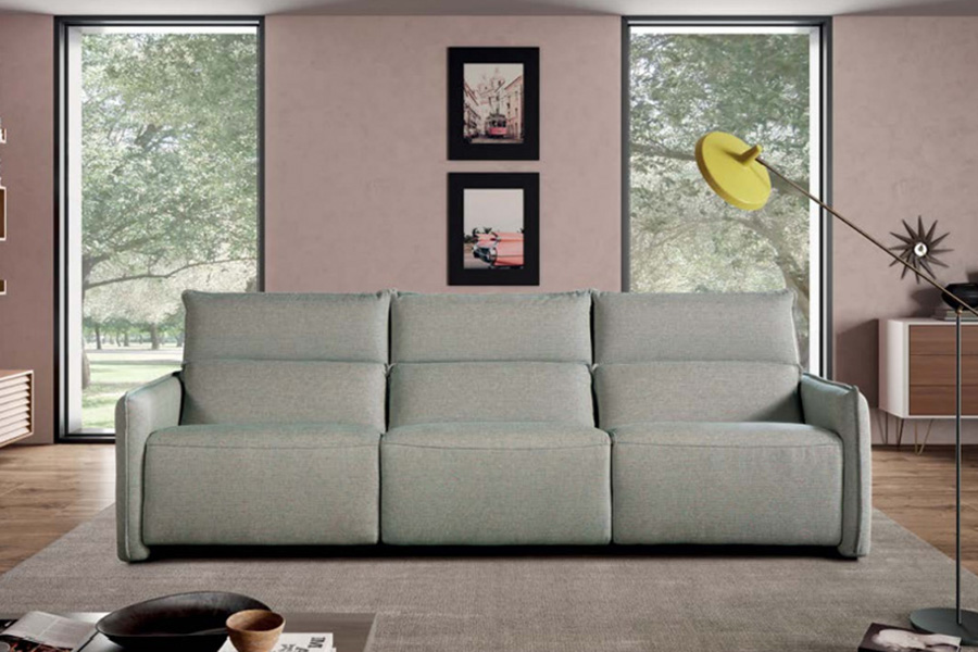 Gamamobel - Maui Flared Arms Sofa with 2 Recliners