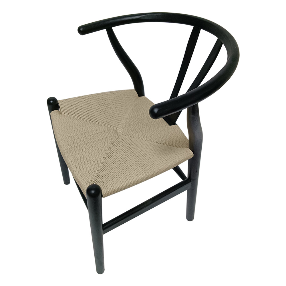 GFURN Dagmar Chair - Black/Natural Cord