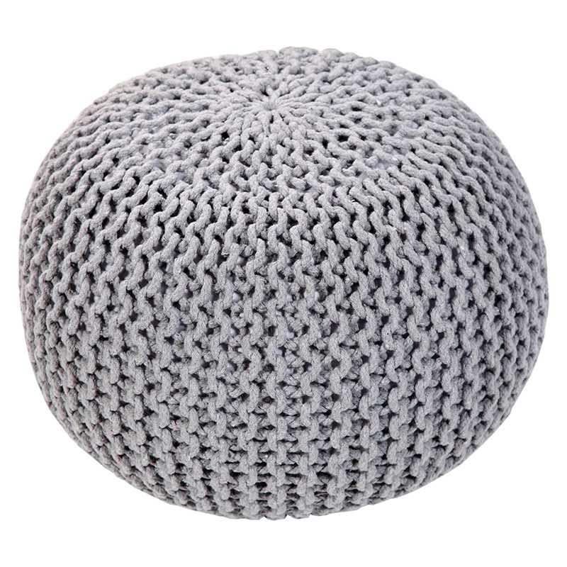 GFURN - Handmade Round Knitted Pouf