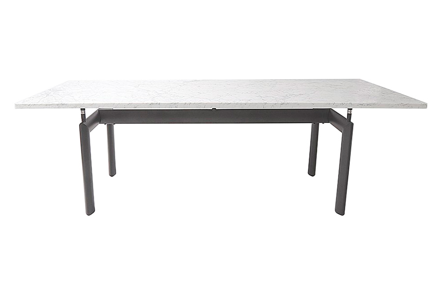 GFURN Roland Dining Table - White Marble/Black