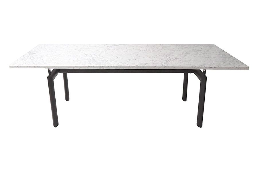 GFURN Roland Dining Table - White Marble/Black