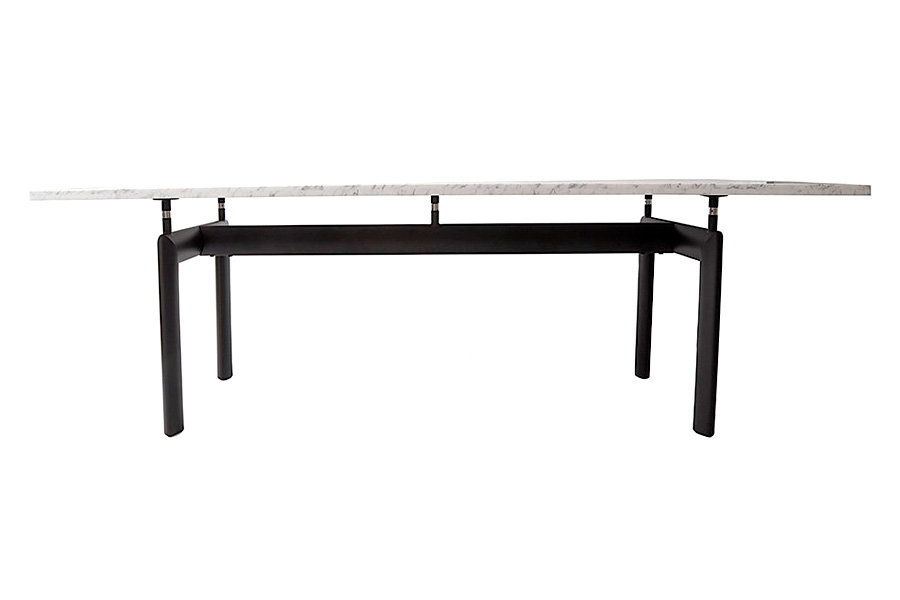 GFURN Roland Dining Table - White Marble/Black