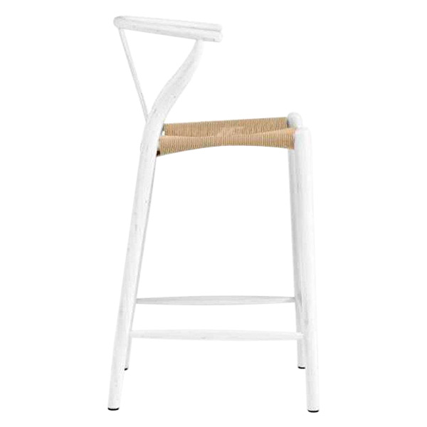 GFURN Dagmar Counter Stool - White/Natural Cord