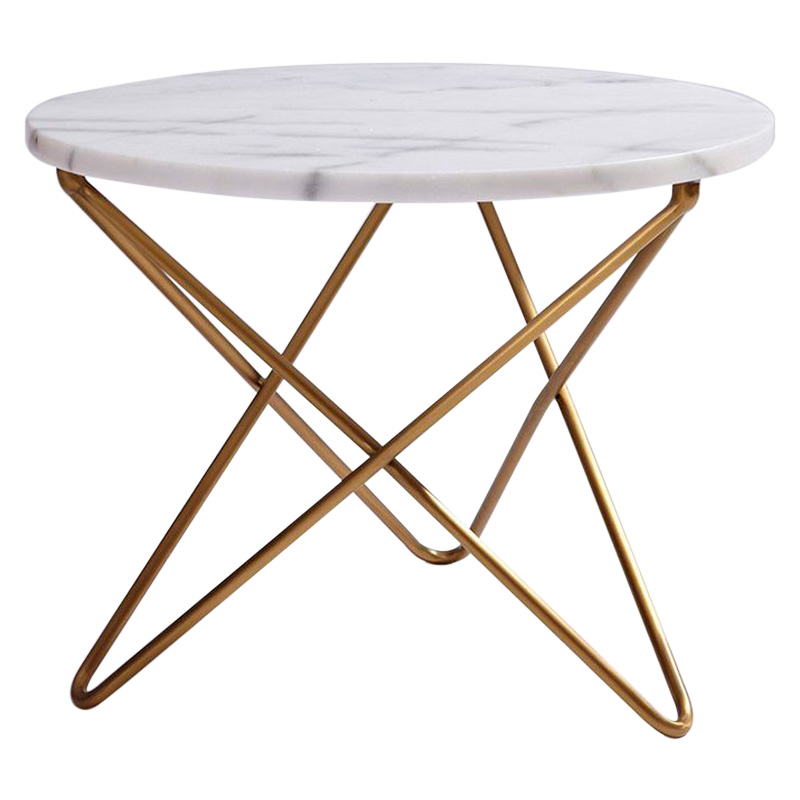 GFURN - Manon Marble Coffee/Side Table in White