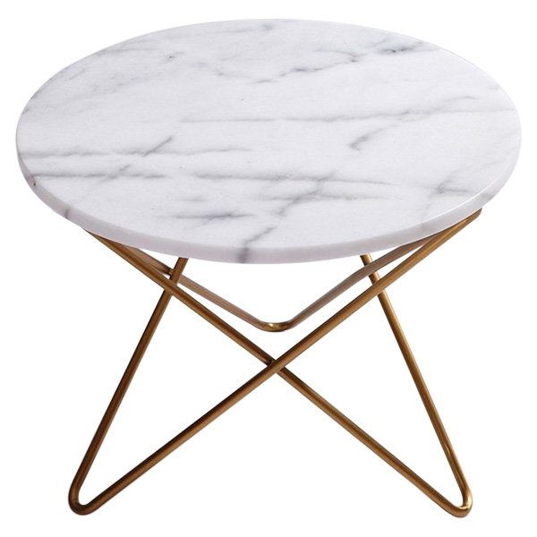 GFURN - Manon Marble Coffee/Side Table in White