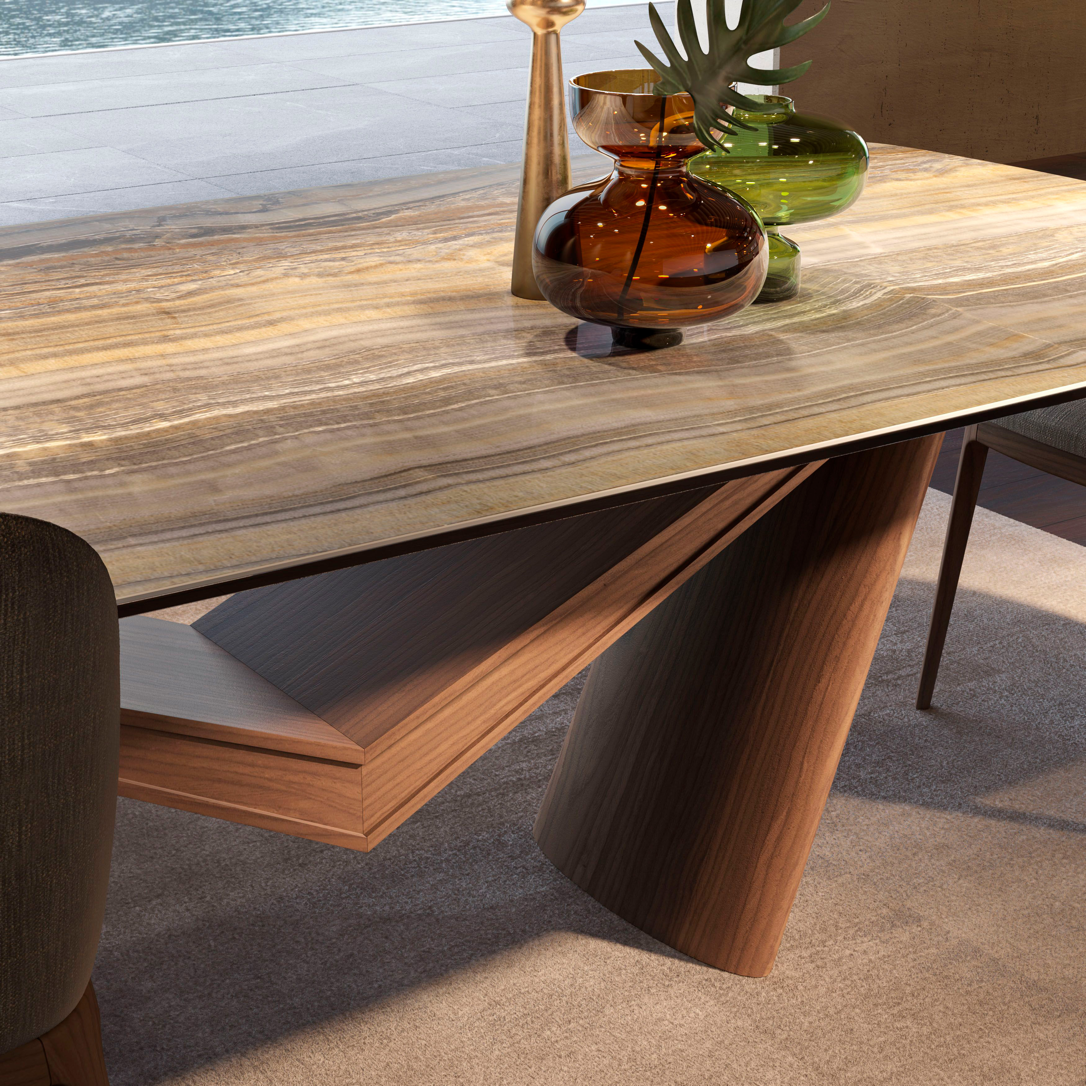 Giorgio Casa Atico Dardo Doppio Table With Fixed Shaped Top - 180 cm